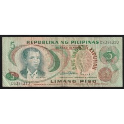 PHILIPPINEN - PICK 160 a - 5 PISO - 1978 (SIGN 8)