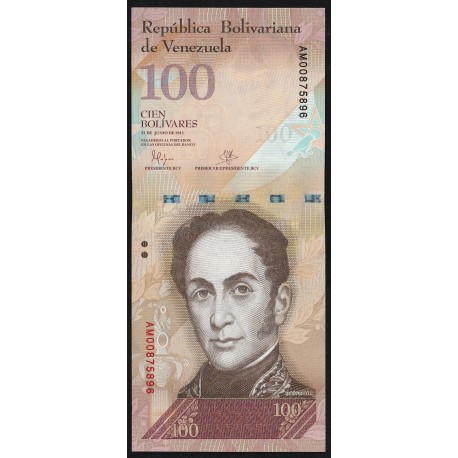 VENEZUELA - PICK 93 i - 100 BOLIVARES - 23/06/2015 - OISEAUX