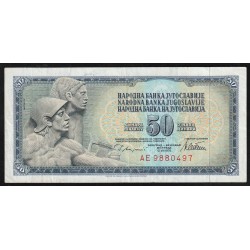 YUGOSLAVIA - PICK 89 a - 50 DINARA - 12/08/1978 - SIGN 10