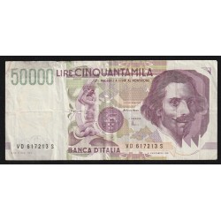 ITALY - PICK 116 c - 50.000 LIRE - 27/05/1992