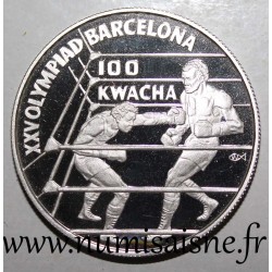 SAMBIA - KM 28 - 100 KWATCHA 1992 - Olympische Spiele in Barcelona - Boxen