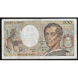 FAY 70/06 - 200 FRANCS MONTESQUIEU - TYPE 1981 - 1986 - PICK 155 - P.041