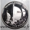 BERMUDES - KM 85 - 1 DOLLARS 1992 - Jeux olympiques Barcelone - Voiliers