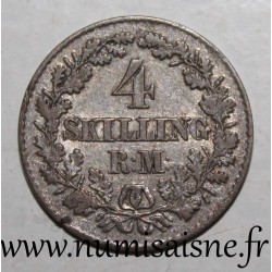 DANEMARK - KM 758.2 - 4 SKILLING RIGSMONT 1956 VS - FREDERIK VII
