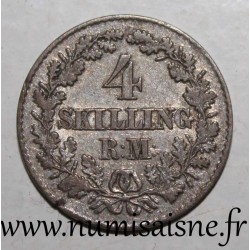 DÄNEMARK - KM 758.2 - 4 SKILLING RIGSMONT 1956 VS - FREDERIK VII