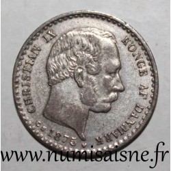 DANEMARK - KM 795 - 10 ORE 1875 - Christian IX