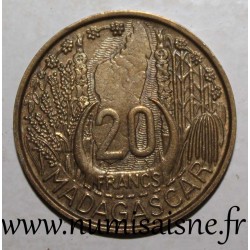 MADAGASCAR - KM 7 - 20 FRANCS 1953