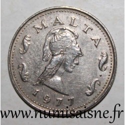 MALTE - KM 9 - 2 CENTS 1977 - La reine des Amazones Penthesilea