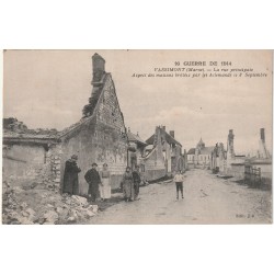 51320 - VASSIMONT - GUERRE DE 1914 - LA RUE PRINCIPALE