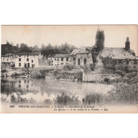 County 51800 - VIENNE-LE-CHATEAU - THE CHURCH - THE BANKS OF THE BRESME