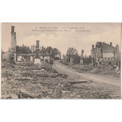 51300 - HUIRON - VITRY-LE-FRANCOIS - BATAILLE DE LA MARNE - LA GRANDE RUE - 1914