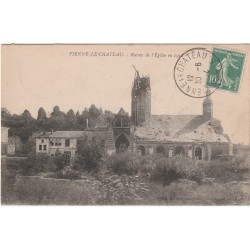 Komitat 51800 - VIENNE-LE-CHATEAU - RUINE DER KIRCHE IM JAHR 1918