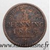 DEUTSCHLAND - PREUSSEN - KM 480 - 1 PFENNIG 1868 - WILHELM I