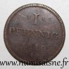 DEUTSCHLAND - FRANKFURT - KM Tn7 - 1 PFENNIG 1819