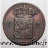 PAYS BAS - KM 100 - 1 CENT 1863 - Utrecht - Wilhelm III