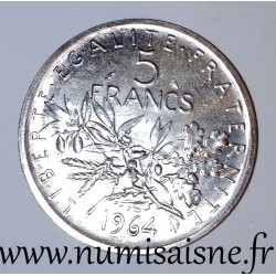 FRANKREICH - KM 926 - 5 FRANCS 1964 - TYP SÄMANN