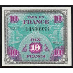 FAY VF 18/01 - 10 FRANCS 1944 - JUIN - TYPE DRAPEAU - SANS SERIE - PICK 116