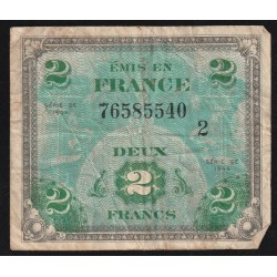 FAY VF 16/02 - 2 FRANCS DRAPEAU - JUIN 1944 - PICK 114