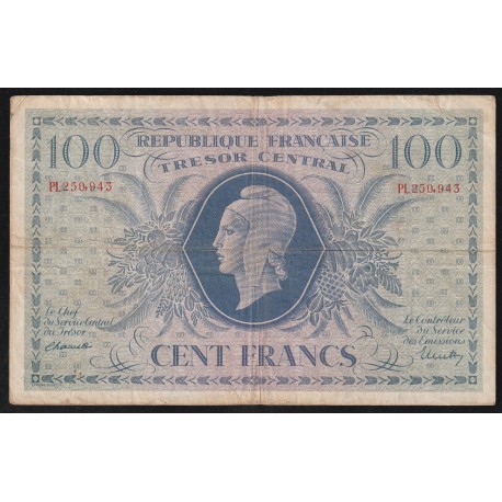 FAY VF 6/1e - 100 FRANCS MARIANNE - 1943