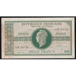 FRANCE - 1000 FRANCS MARIANNE - 1945 - SERIE E - MEAGRE FIGURES