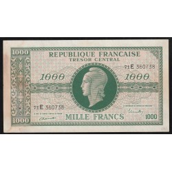 FRANKREICH - 1000 FRANCS MARIANNE - 1945 - SERIE E - MAGERE ZAHLEN