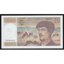 FRANCE - PICK 151 - 20 FRANCS DEBUSSY - 1980 - A 002