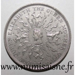 ROYAUME UNI - KM 921 - 25 NEW PENCE 1980 - 80 ans de la reine mère - Elizabeth II