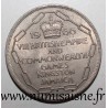 JAMAÏQUE - KM 40 - 5 SHILLINGS 1966 - Jeux du Commonwealth à Kingston