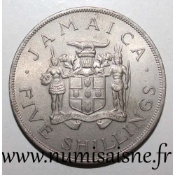 JAMAÏQUE - KM 40 - 5 SHILLINGS 1966 - Jeux du Commonwealth à Kingston