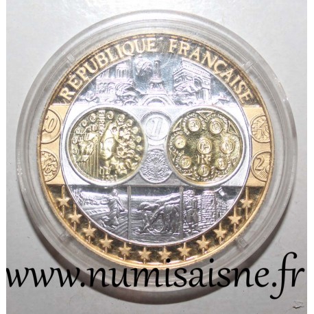 FRANCE - MÉDAILLE - EUROPA - 2002 - Accession à l'euro