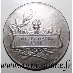 MÉDAILLE - PATRIA - NEUFCHATEL 1928 - Par  L. Cariat