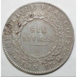 Gad 58 - CONVENTION - ECU DE 6 LIVRES FRANCOISE - 1793 A - P. SUP