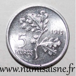 TURKEY - KM 906 - 5 KURUS 1975 - FAO