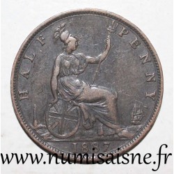 GROSSBRITANNIEN - KM 754 - 1/2 PENNY 1887 - VICTORIA