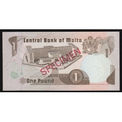 MALTA - 1 POUND - SPECIMEN