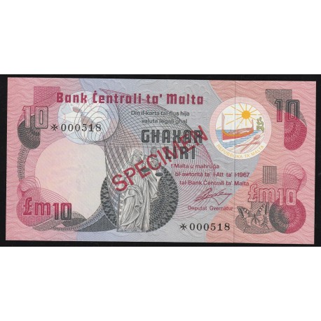 MALTA - 10 PFUND - EXEMPLAR