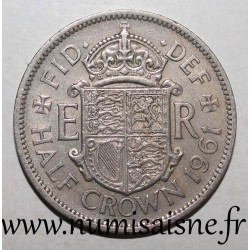 GREAT BRITAIN - KM 907 - 1/2 CROWN 1961 - ELISABETH II