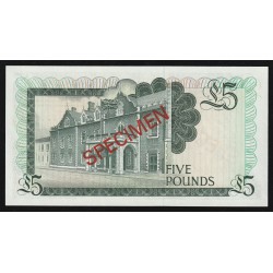 GIBRALTAR - 5 POUNDS - 20/11/1975 - SPECIMEN