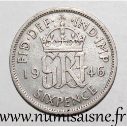 VEREINIGTES KÖNIGREICH - KM 853 - 6 PENCE 1946 - George VI