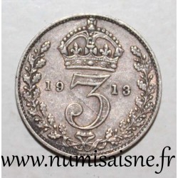 GREAT BRITAIN - KM 813 - 3 PENCE 1913 - GEORG V