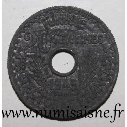 TUNESIEN - KM E26 - 20 CENTIMES 1945 - PROBEMÜNZE