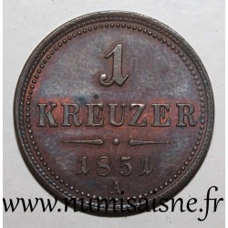 AUSTRIA - KM 2185 - 1 KREUZER 1851 A