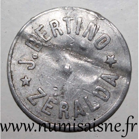 ALGÉRIE - Elie 10.1 - 10 CENTIMES - Non daté - J. Bertino - Zeralda