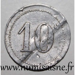 ALGÉRIE - Elie 10.1 - 10 CENTIMES - Non daté - J. Bertino - Zeralda