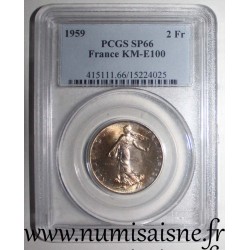 FRANCE - Gadoury 540 - 2 FRANCS 1959 - Essai / Pattern  - Mintage 100 - PCGS SP 66