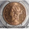 ÉTATS UNIS - KM 74 - 20 DOLLARS 1882 S - San Francisco - LIBERTY HEAD - DOUBLE EAGLE - PCGS AU55