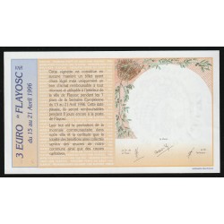 83 - FLAYOSC - EURO DES VILLES - 3 EURO 1996