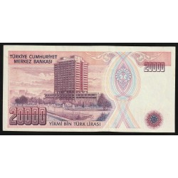 TURKEY - PICK 201 - 20 000 LIRA - 1970 (1988)