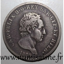 ITALIE - SARDAIGNE - KM 116 - 5 LIRE 1827 L - Charles-Félix