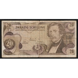 ÖSTERREICH - PICK 142 a - 20 SCHILLING - 02.07.1967